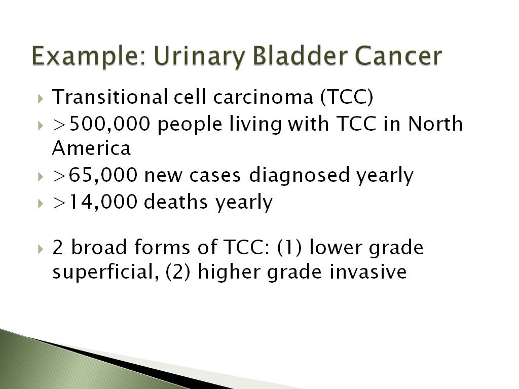 Example: Urinary Bladder Cancer