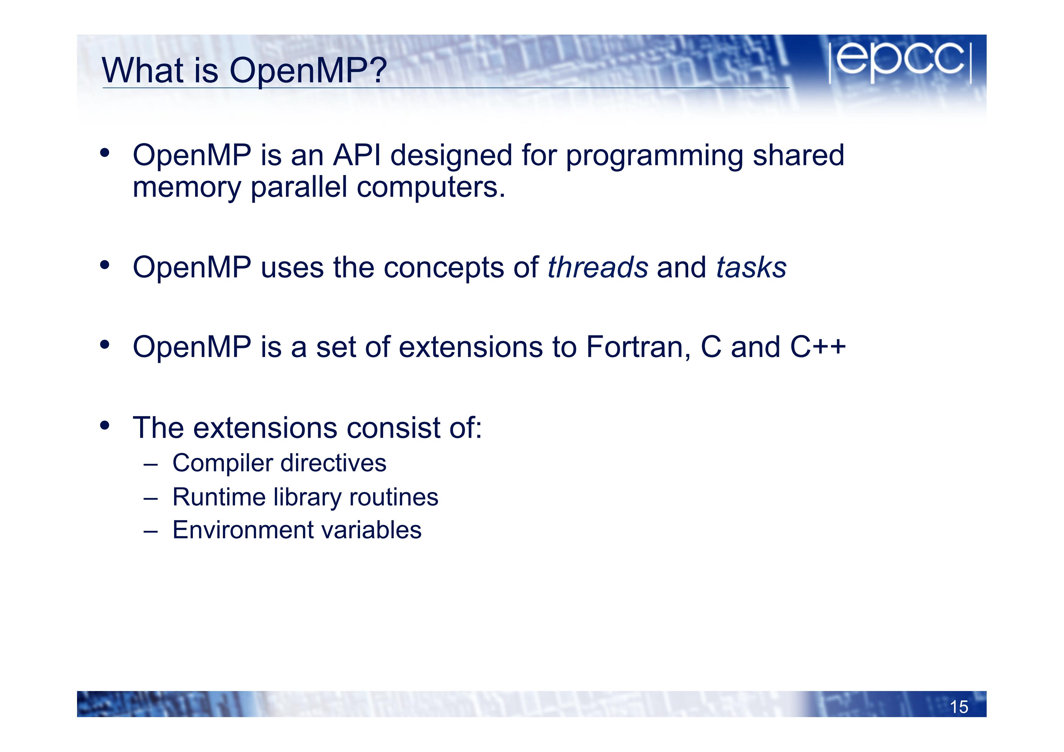 What is OpenMP?