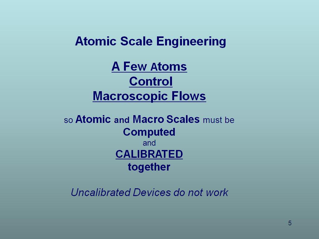 Atomic Scale Engineering