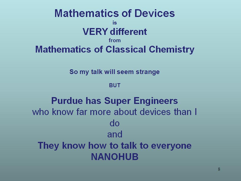 Mathematics of Devices