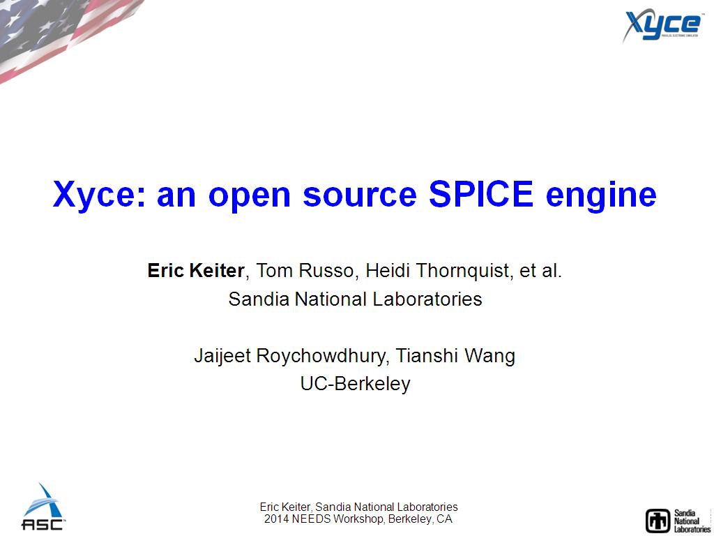Xyce: an open source SPICE engine