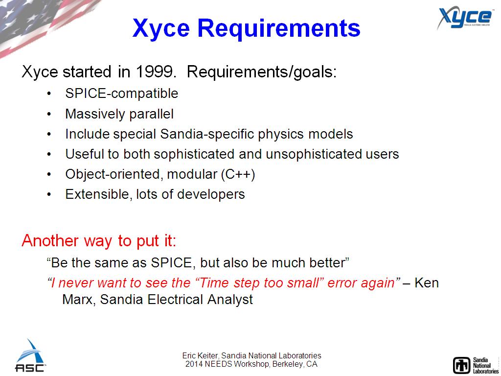 Xyce Requirements