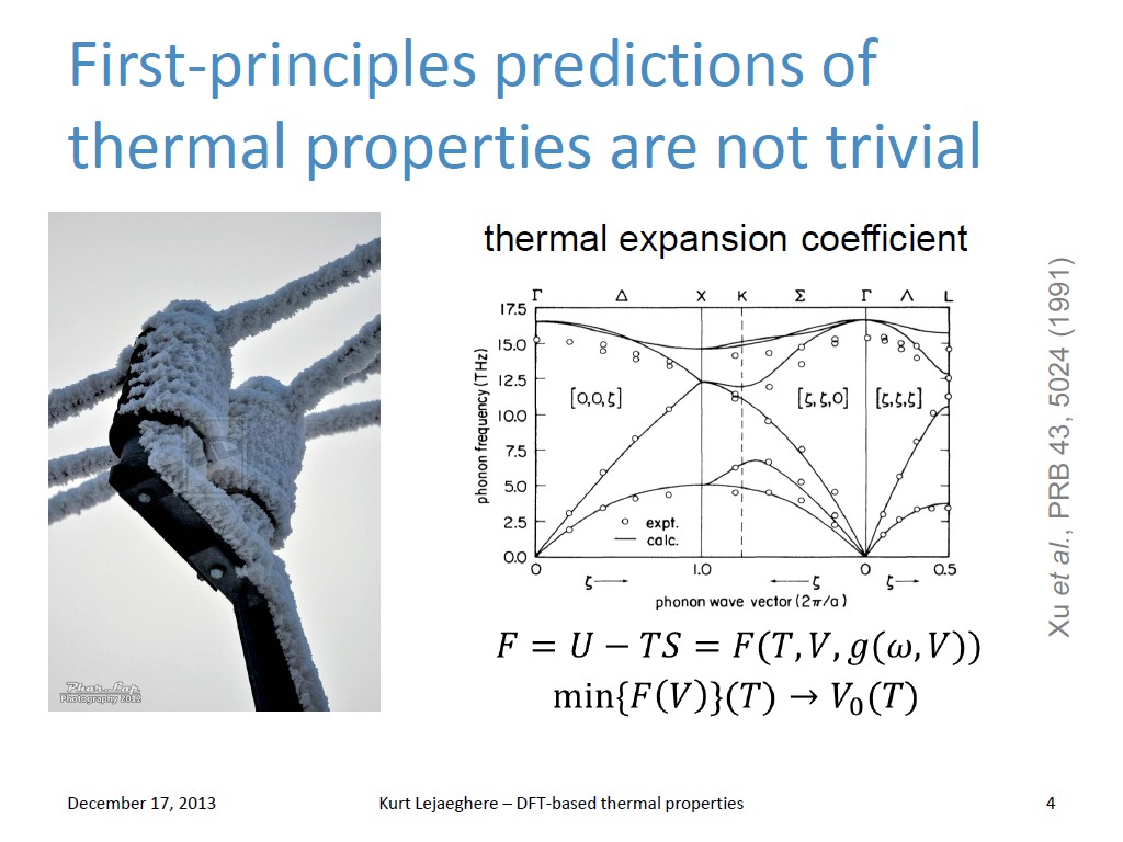First-principles predictions of thermal properties are not trivial