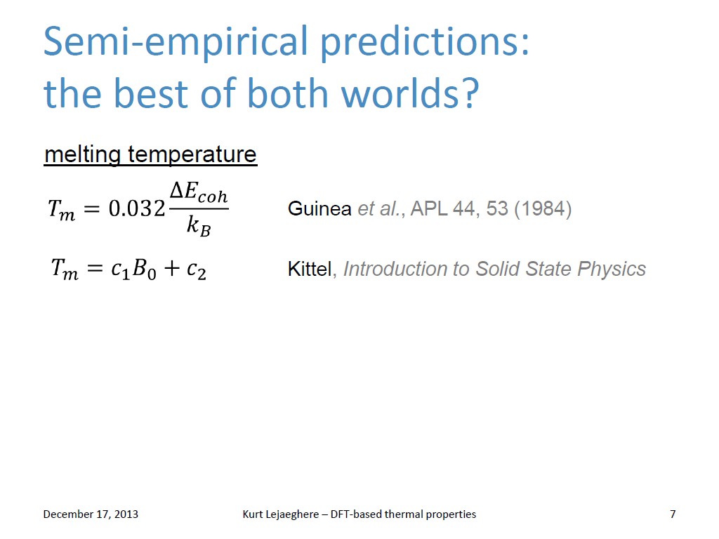 Semi-empirical predictions: the best of both worlds?