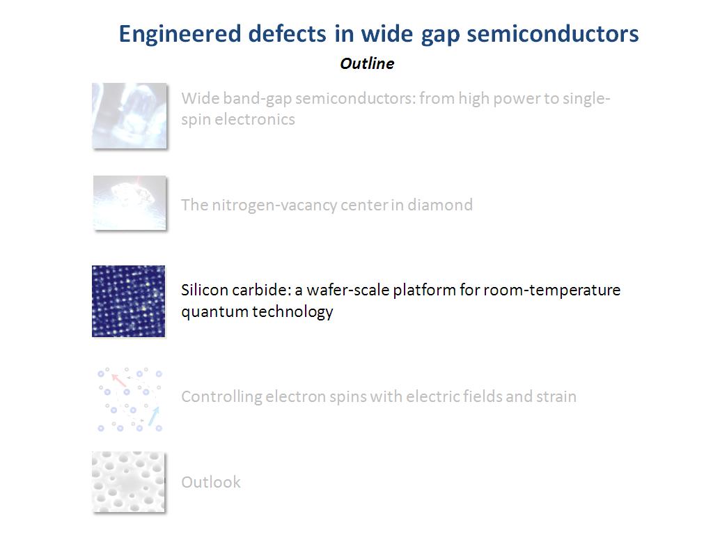 Engineered defects in wide gap semiconductors