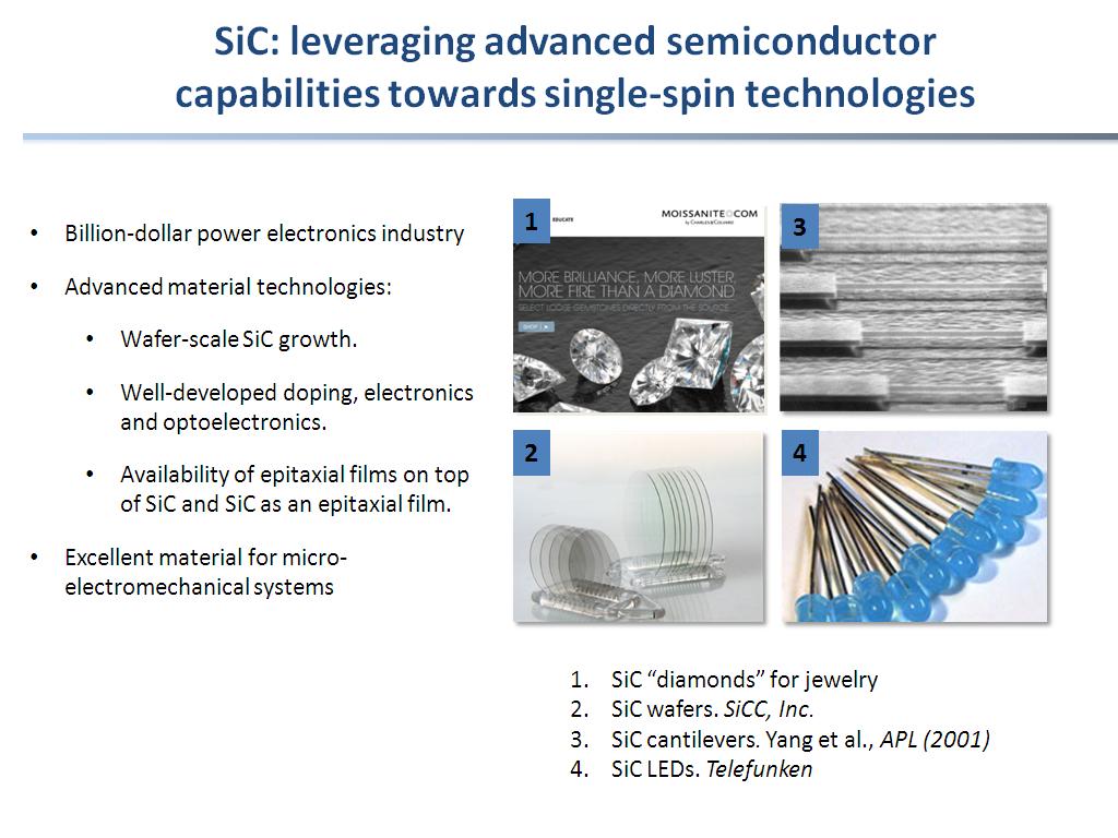 SiC: leveraging advanced semiconductor capabilities towards single-spin technologies
