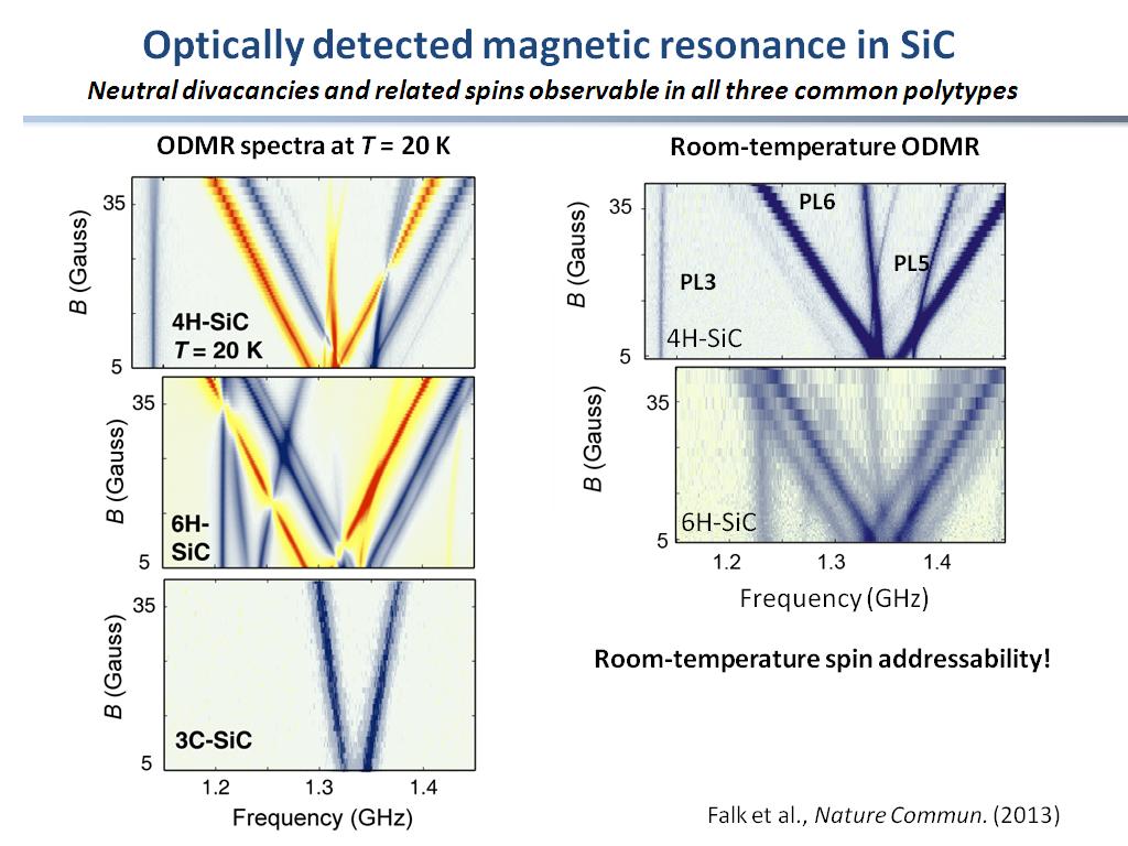 Optically detected magnetic resonance in SiC