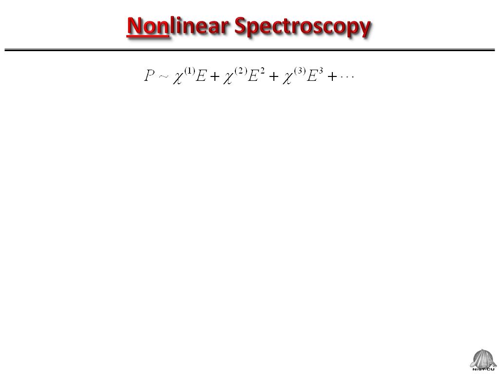 Nonlinear Spectroscopy