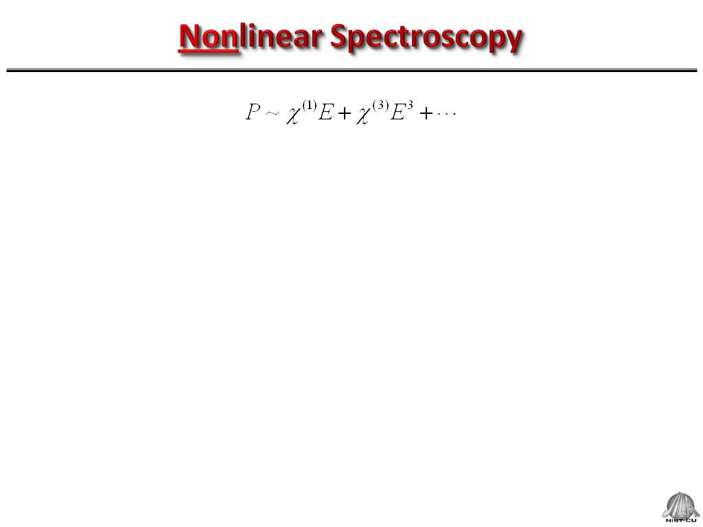 Nonlinear Spectroscopy
