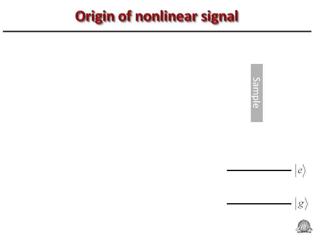 Origin of nonlinear signal