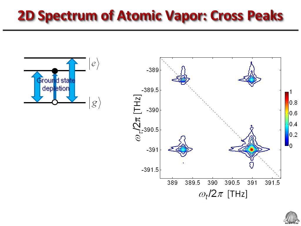2D Spectrum of Atomic Vapor: Cross Peaks