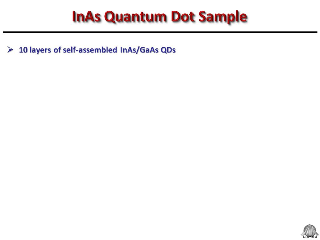 InAs Quantum Dot Sample