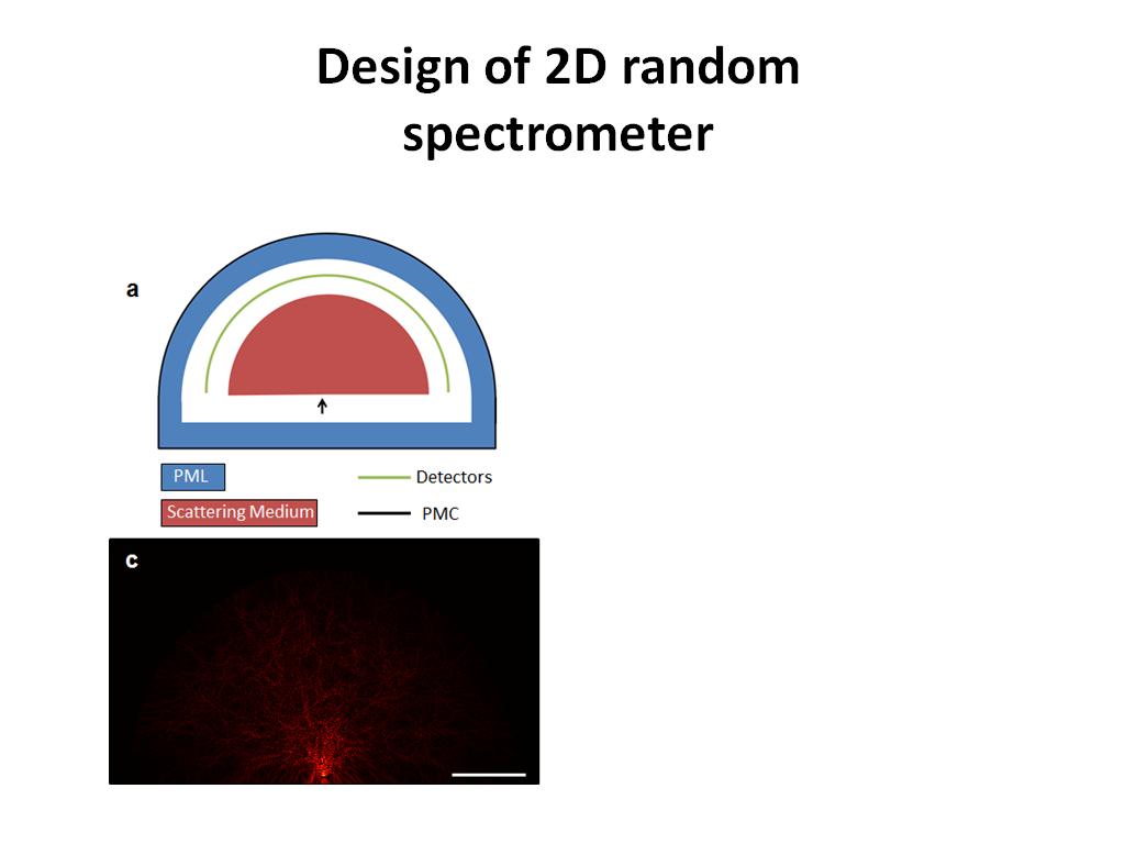 Design of 2D random spectrometer
