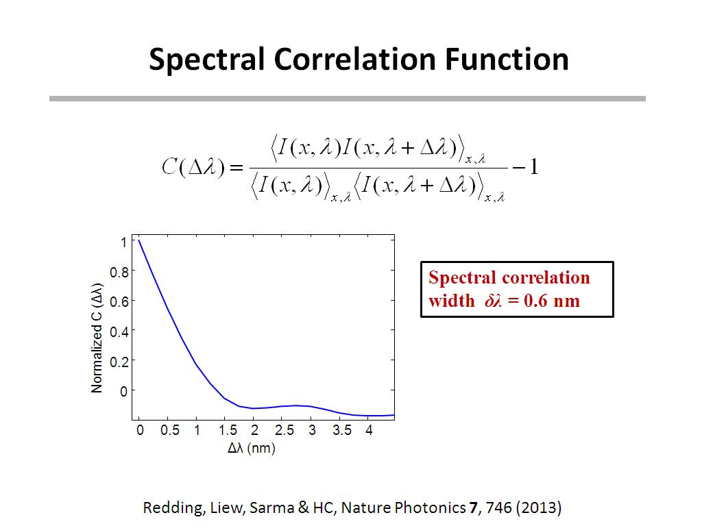 Spectral Correlation Function