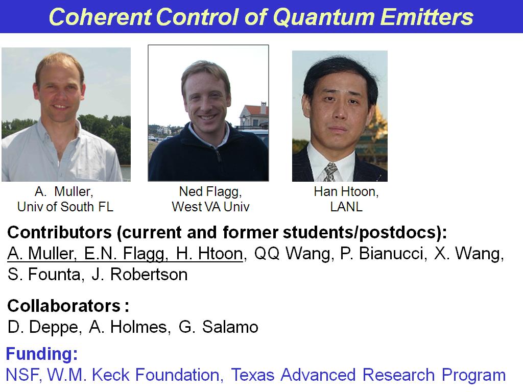 Coherent Control of Quantum Emitters