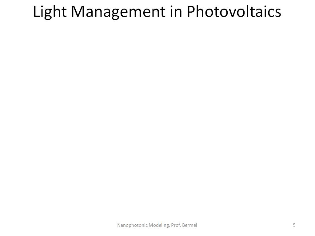 Light Management in Photovoltaics
