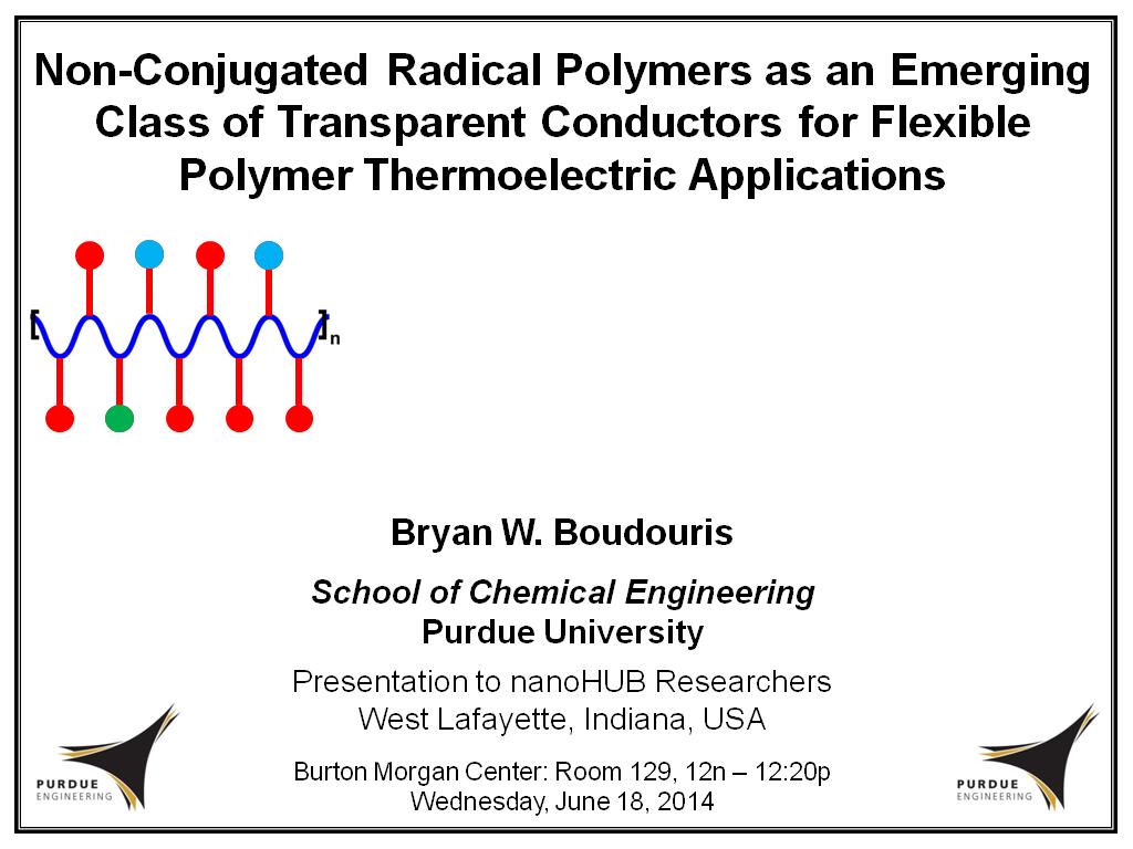 Non-Conjugated Radical Polymers as an Emerging Class of Transparent Conductors for Flexible Polymer Thermoelectric Applications
