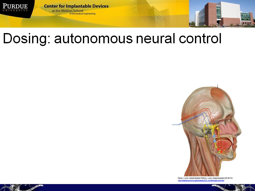 Dosing: autonomous neural control