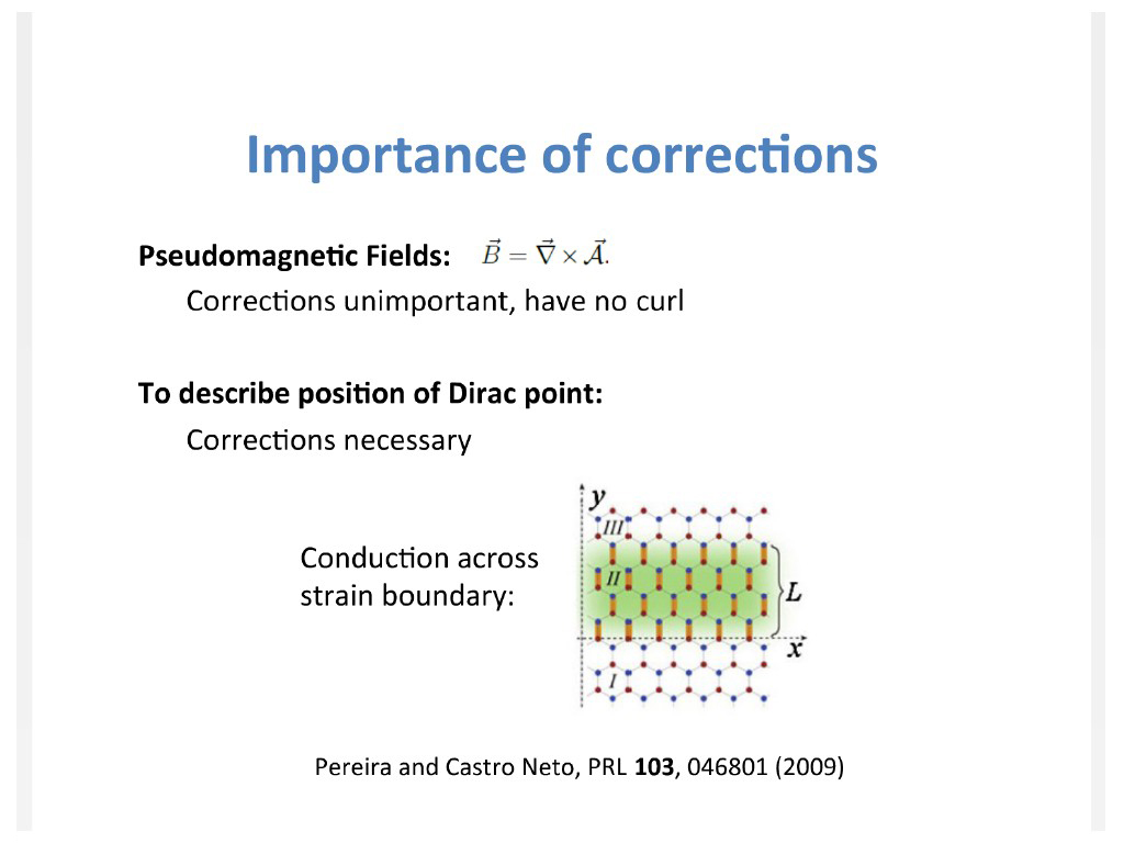 Importance of corrections