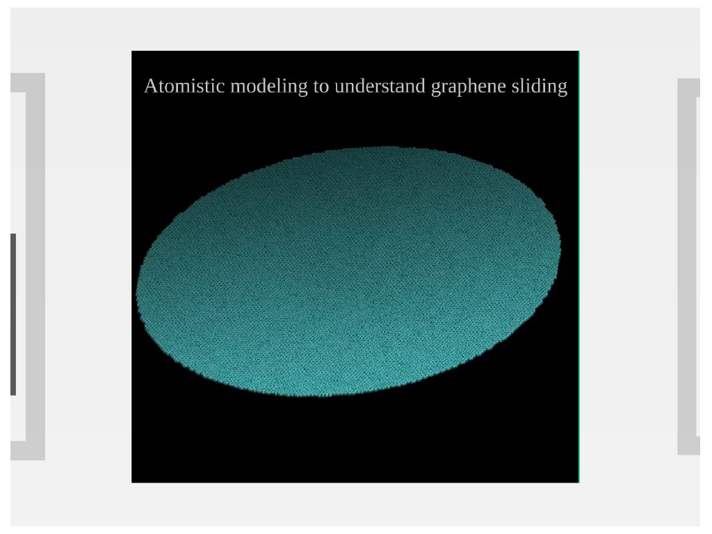Atomistic modeling to understand graphene sliding