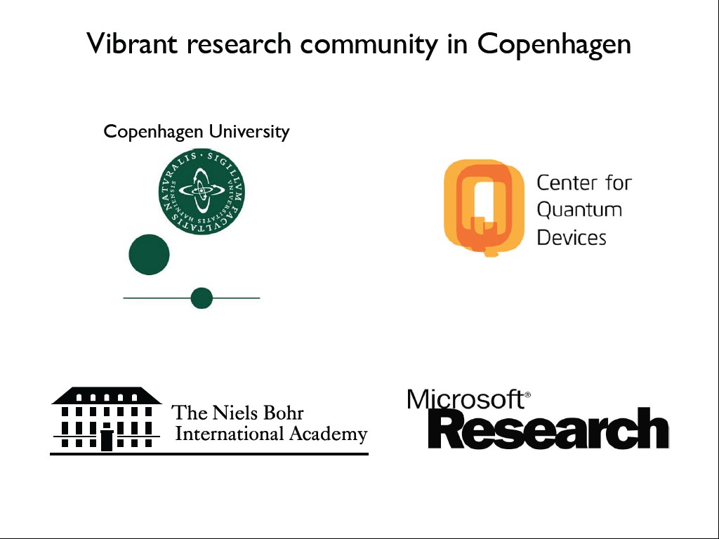 Vibrant research community in Copenhagen