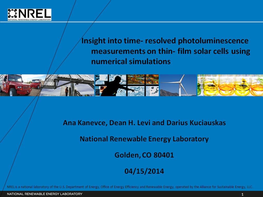 Insight into time- resolved photoluminescence measurements on thin- film solar cells using numerical simulations