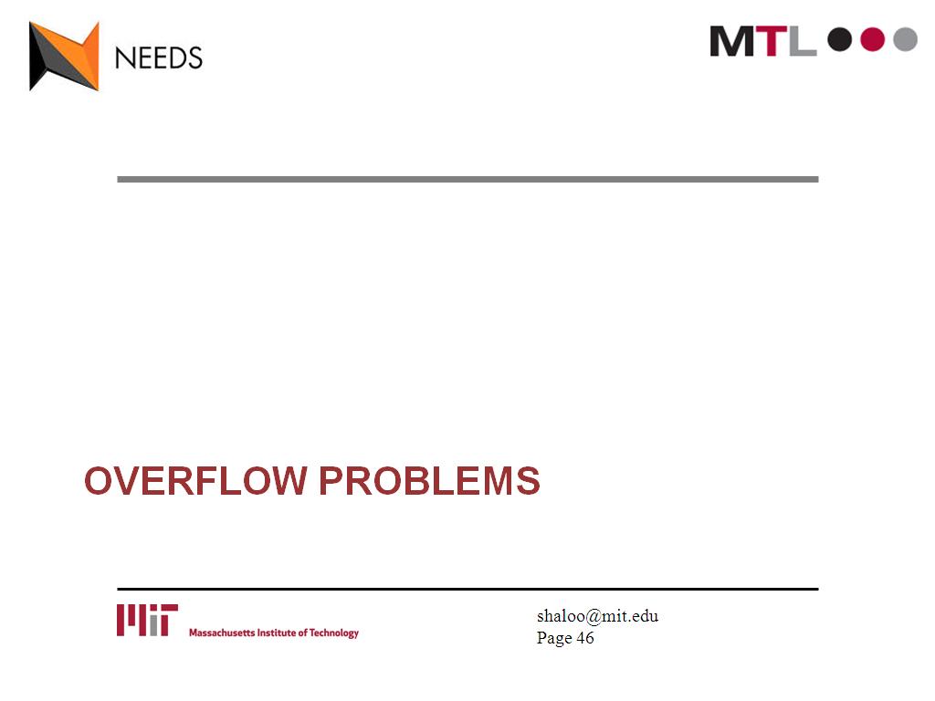 overflow problems