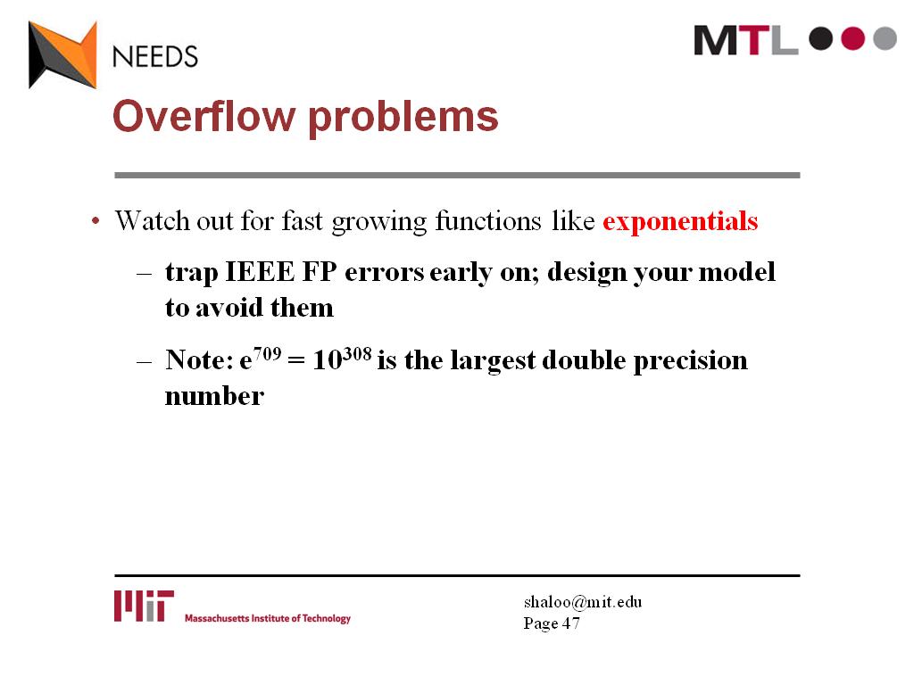 Overflow problems