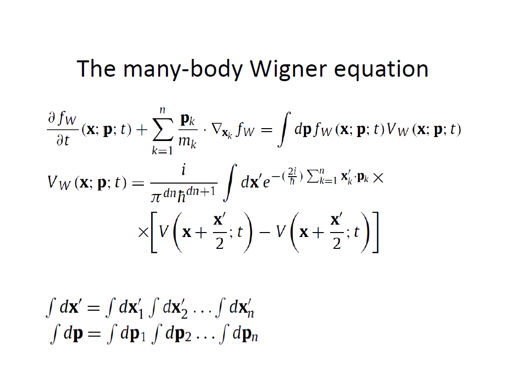 The many-body Wigner equation