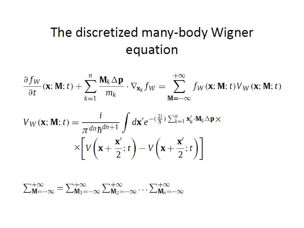 The discretized many-body Wigner