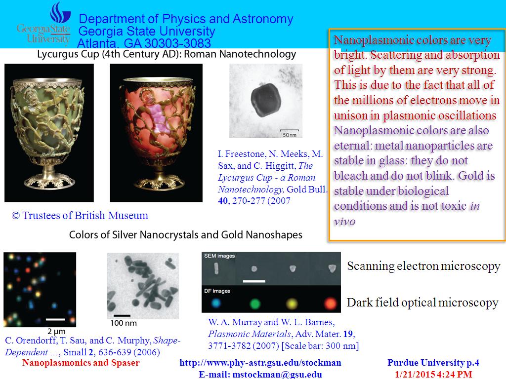 Nanoplasmonic colors are very bright.