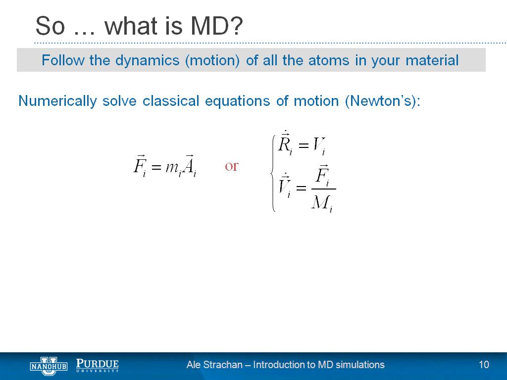 So … what is MD?