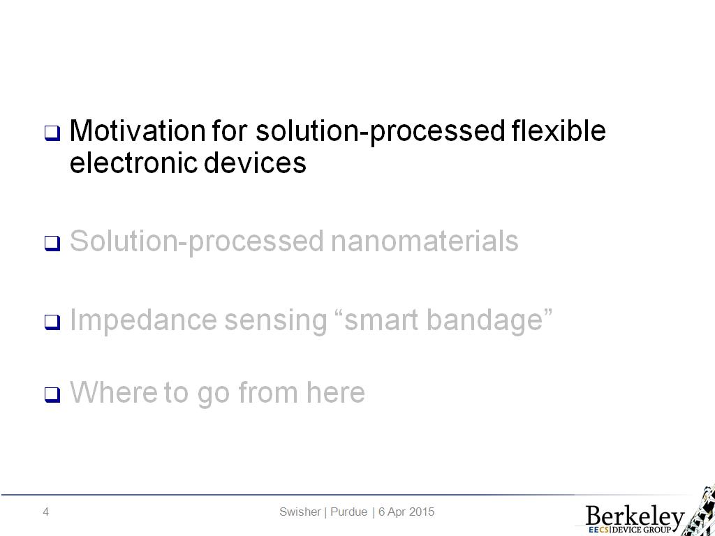 Motivation for solution-processed flexible electronic devices