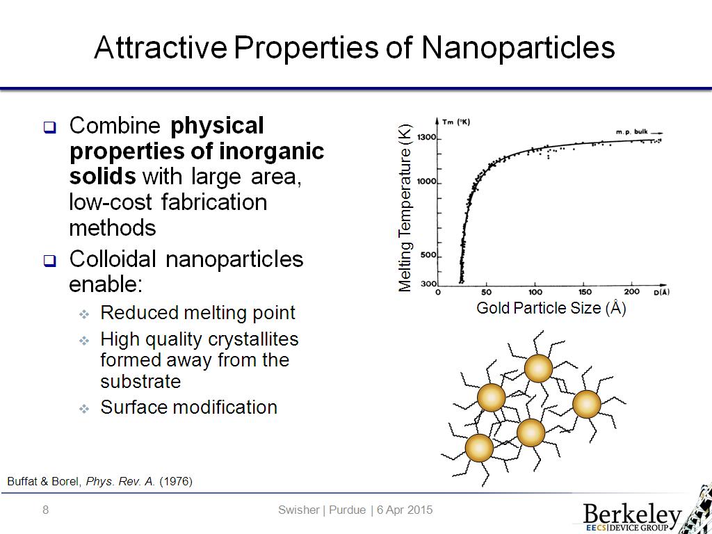Attractive Properties of Nanoparticles