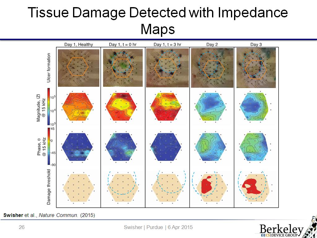 Tissue Damage Detected with Impedance Maps