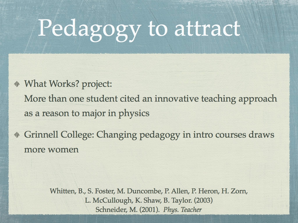 Pedagogy to attract