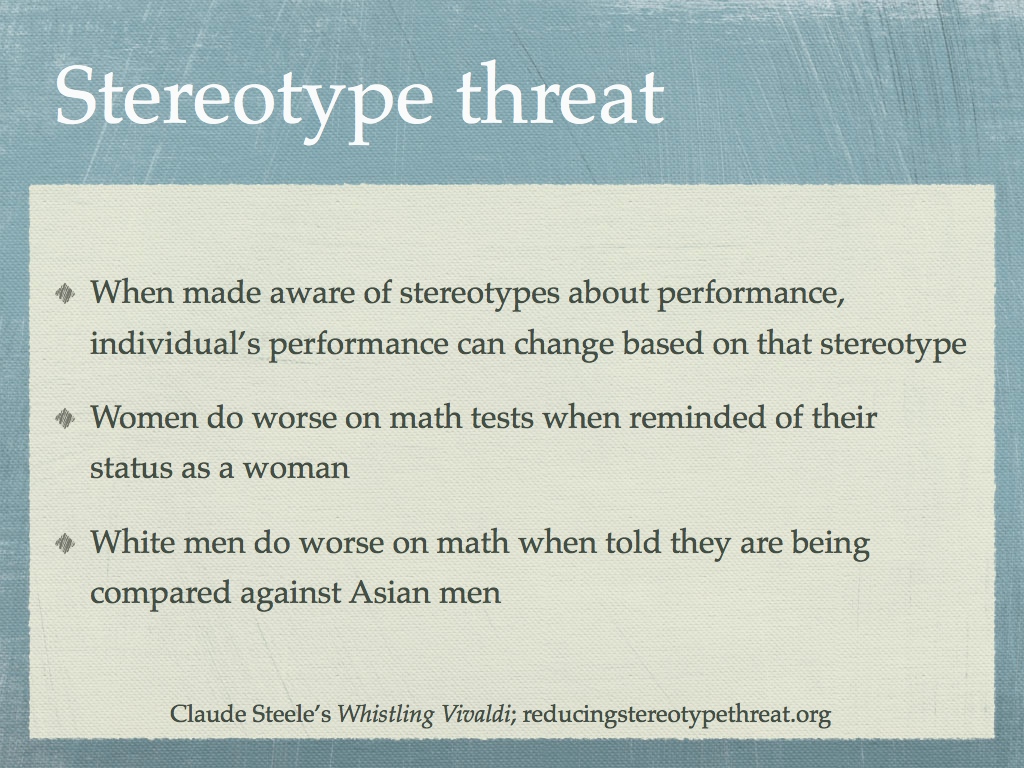 Stereotype threat