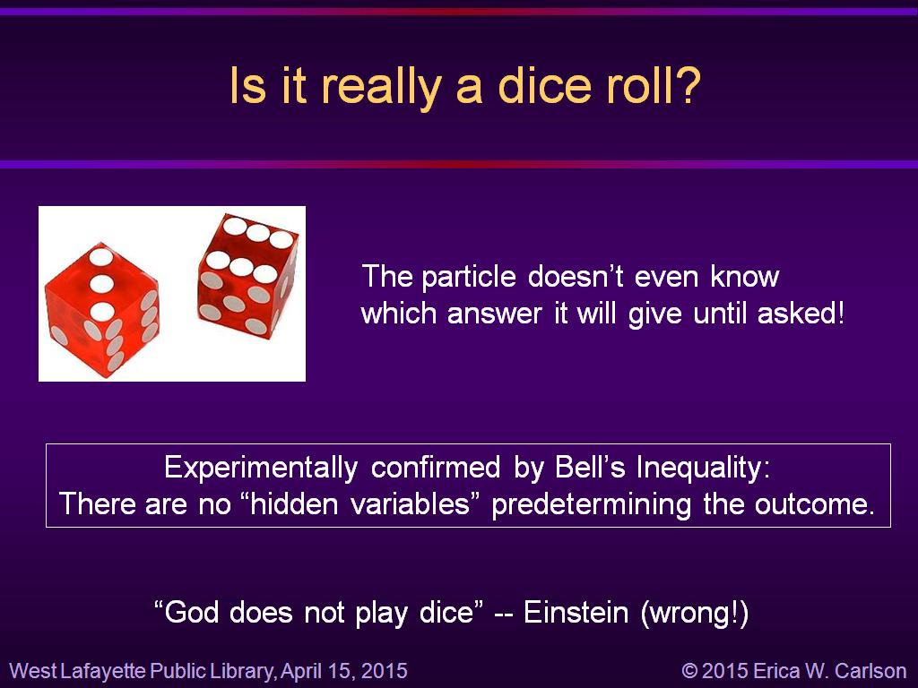 Is it really a dice roll?