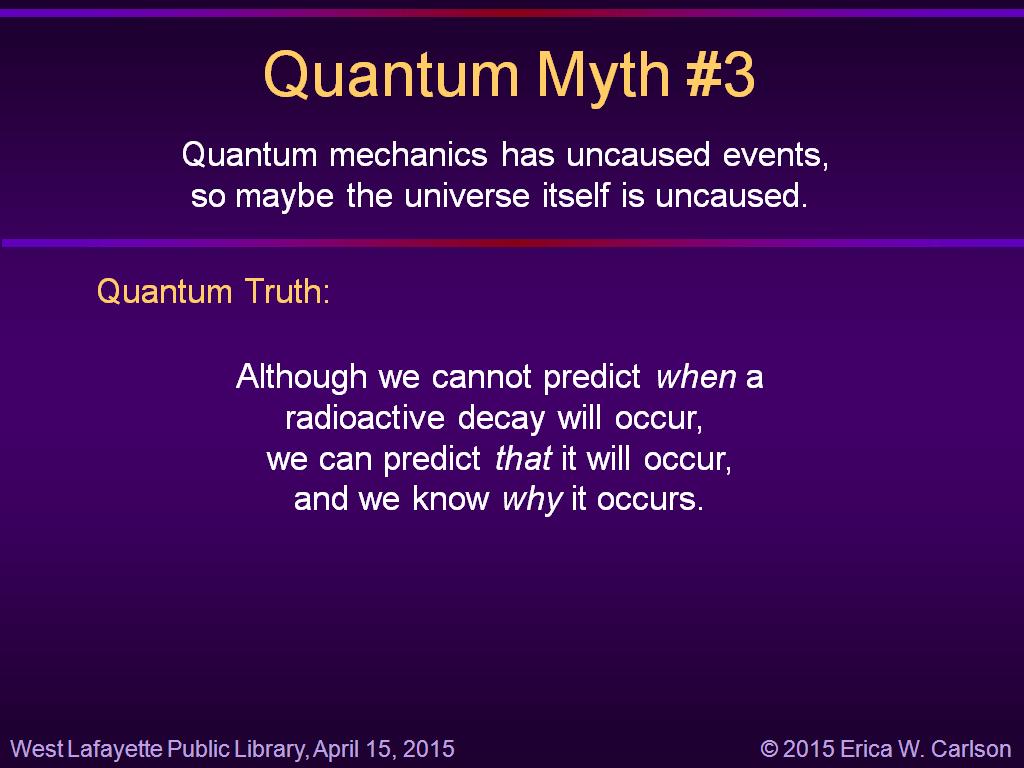 Quantum Myth #3
