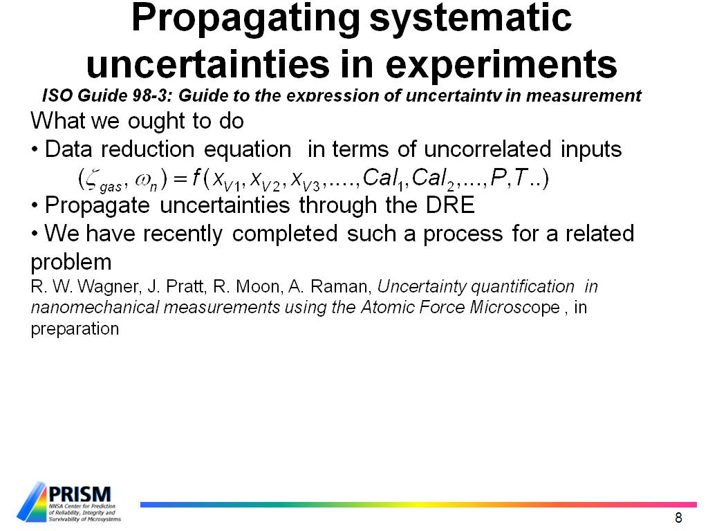 Propagating systematic uncertainties in experiments