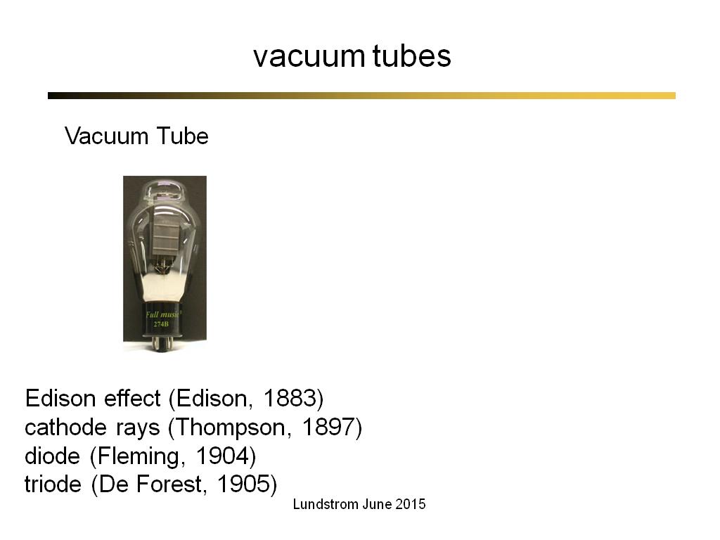 vacuum tubes