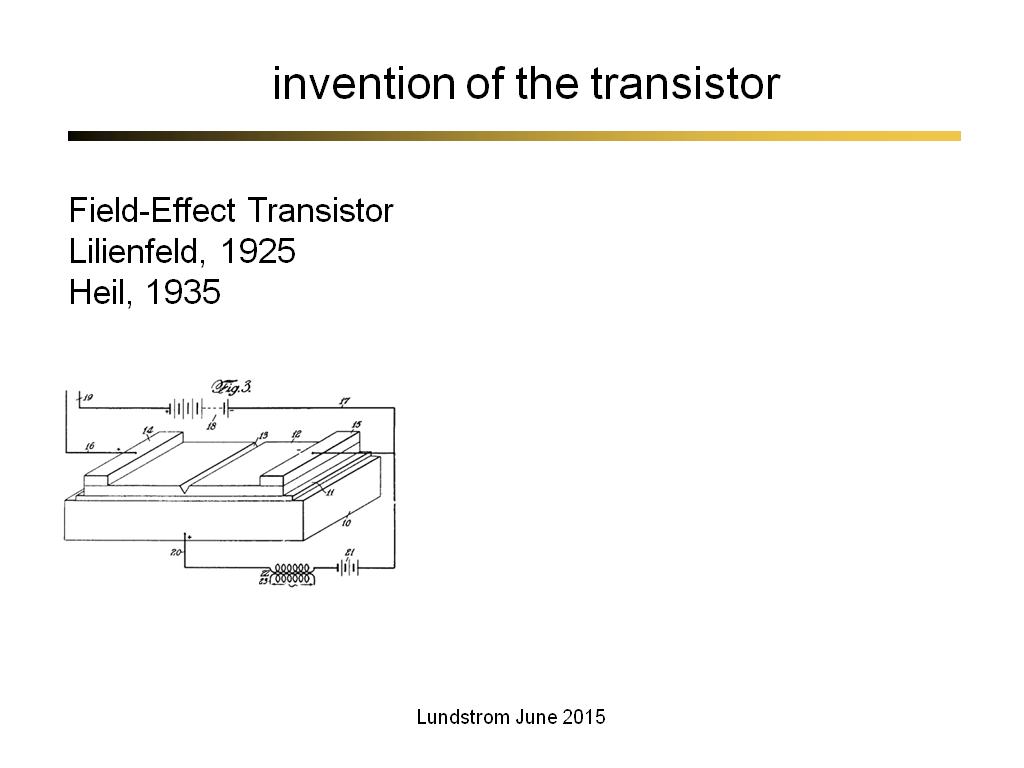 invention of the transistor