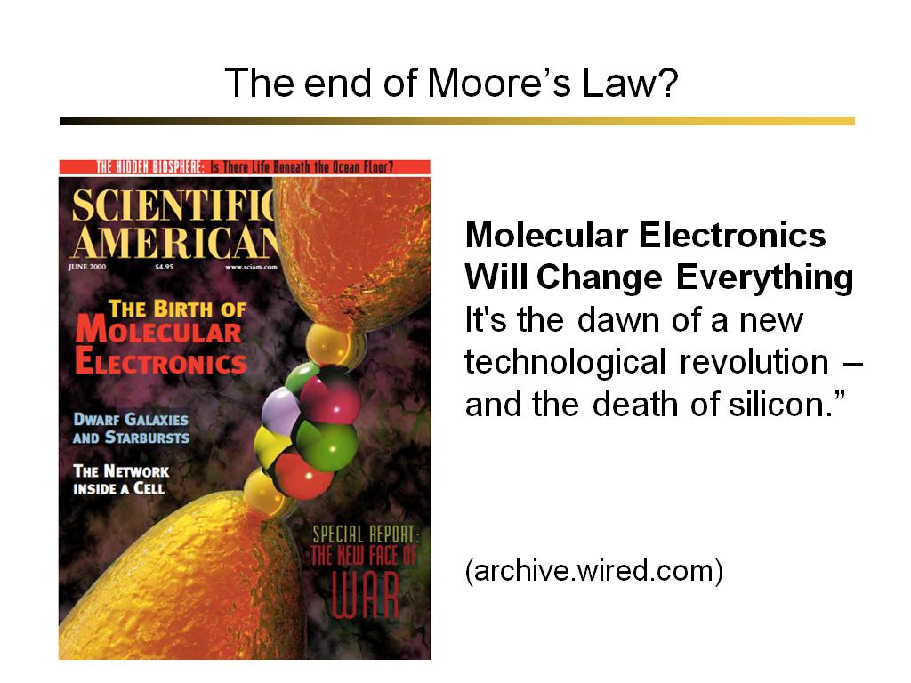 The end of Moore's Law?