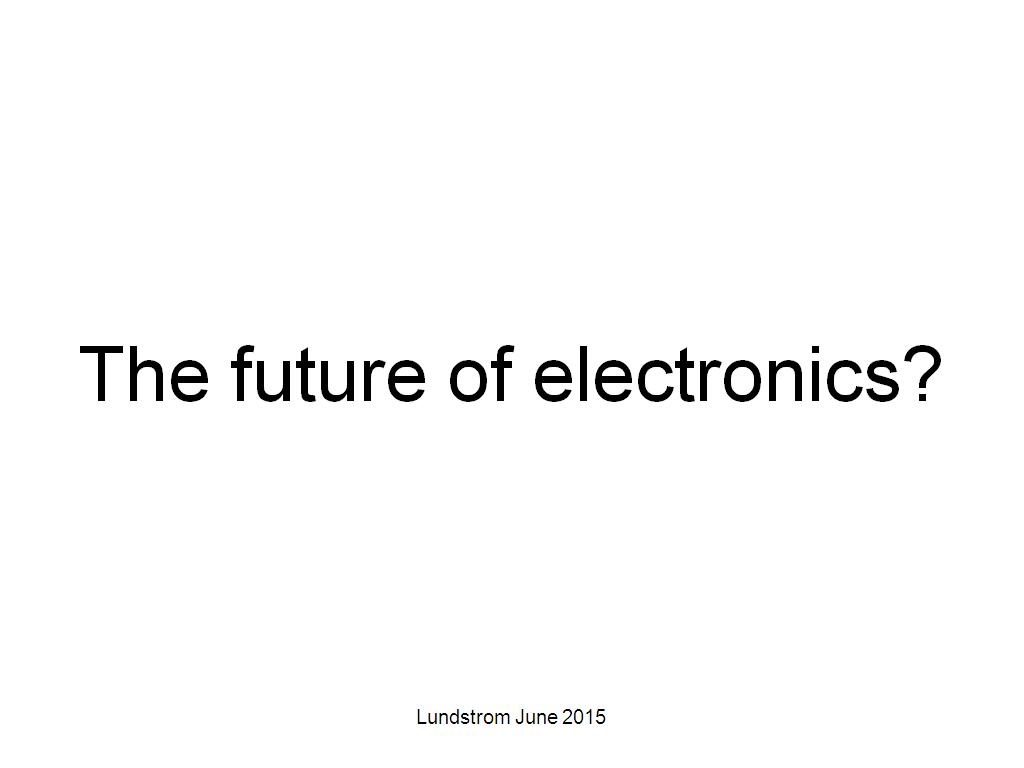 The future of electronics?