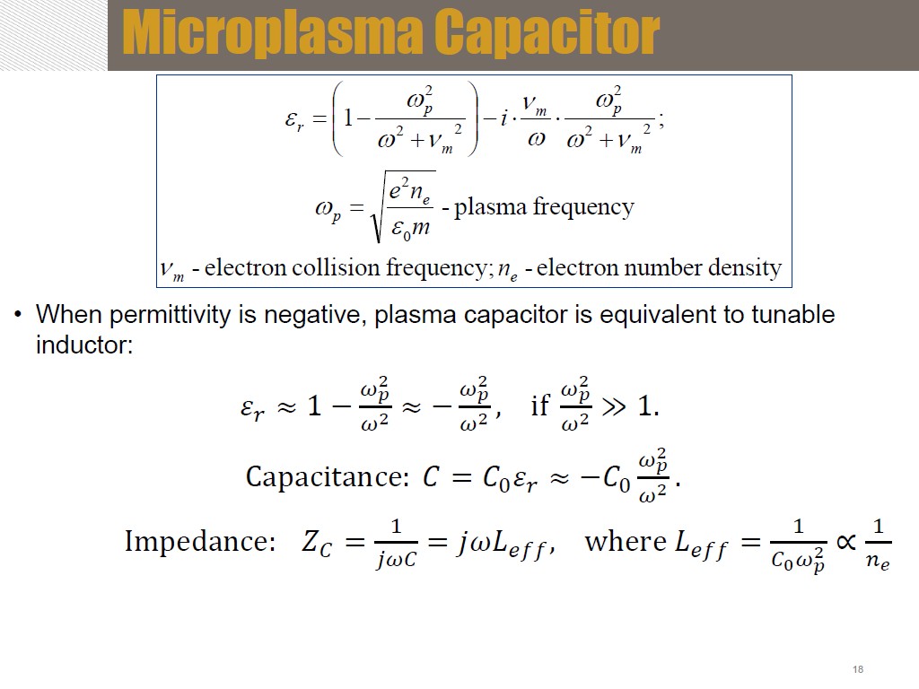 Microplasma Capacitor