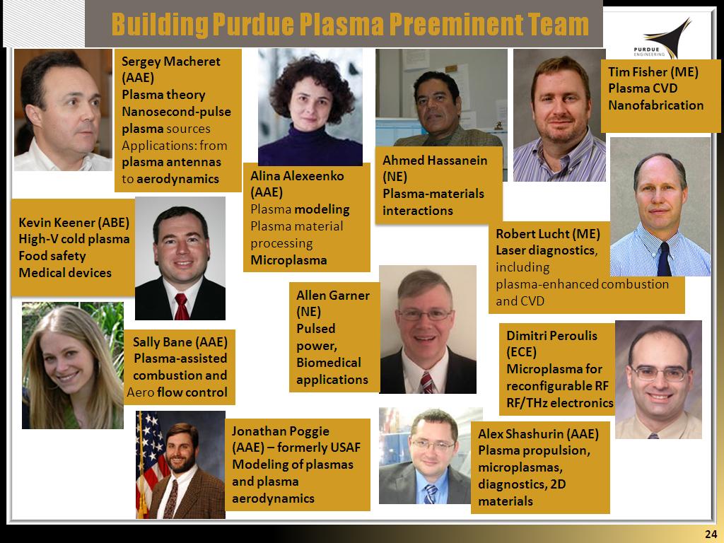 Building Purdue Plasma Preeminent Team