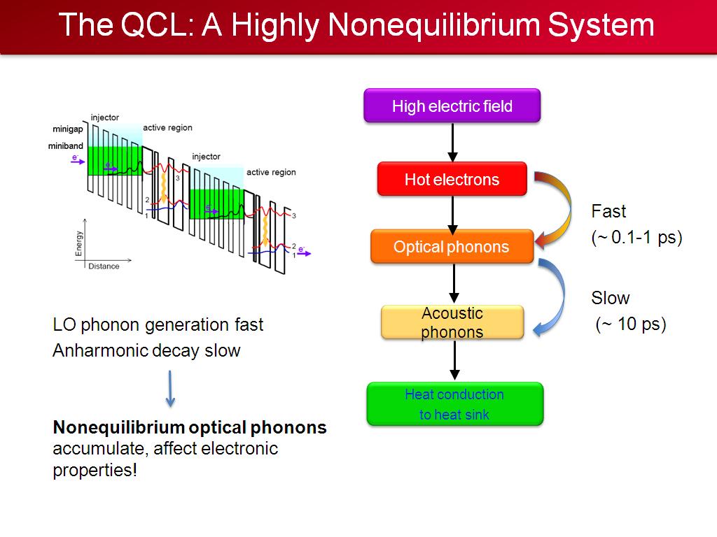 The QCL: A Highly Nonequilibrium System
