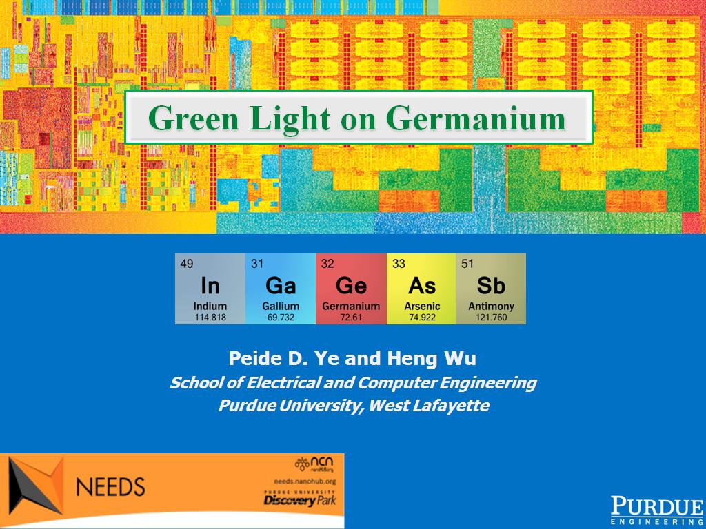 Green Light on Germanium