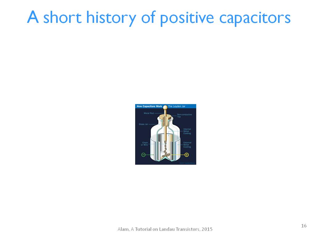 A short history of positive capacitors