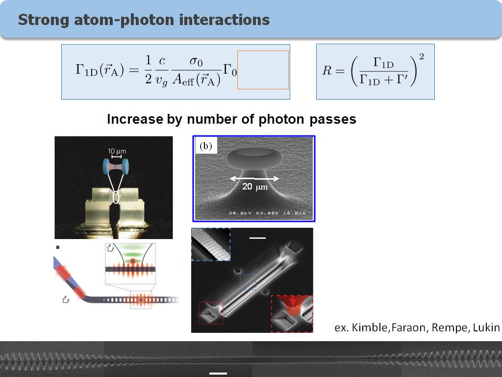 Strong atom-photon interactions